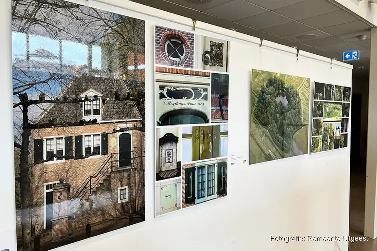 Tentoonstelling Monumenten in Beeld in hal gemeentehuis