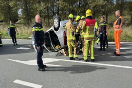 Eenzijdig ongeval op afrit A9 bij Uitgeest