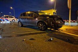 Ongeval met met veel schade op de N203 bij Uitgeest