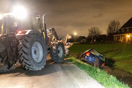 Auto te water in Uitgeest