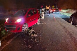 Veel schade na ongeval op N203
