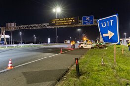 Eenzijdig ongeluk op A9 bij Heemskerk