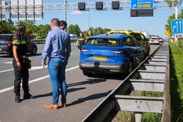 File en rijbaan dicht na ongeval A9 afrit Uitgeest