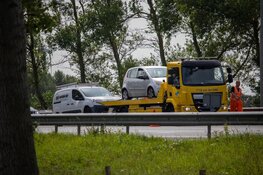 Rijbaan afgesloten na ongeval op de A9 bij Uitgeest