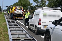 Rijbaan afgesloten na ongeval op de A9 bij Uitgeest