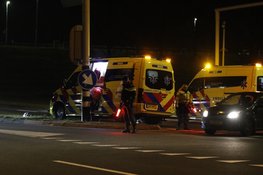 Ambulance beschadigd na ongeval op N203